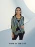 Two piece illusion look top - Regular and Plus Sizes available